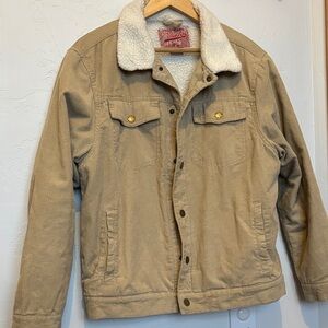 Brooklyn Cloth Cream Sherpa Barn Jacket XL junior